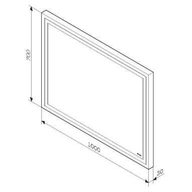 AM.PM Зеркало с LED подсветкой M91AMOX1001WG
